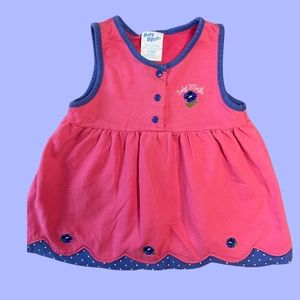 VINTAGE OSHKOSH BABY BGOSH PINK FLORAL BABY GIRL DRESS SIZE 18 MONTHS